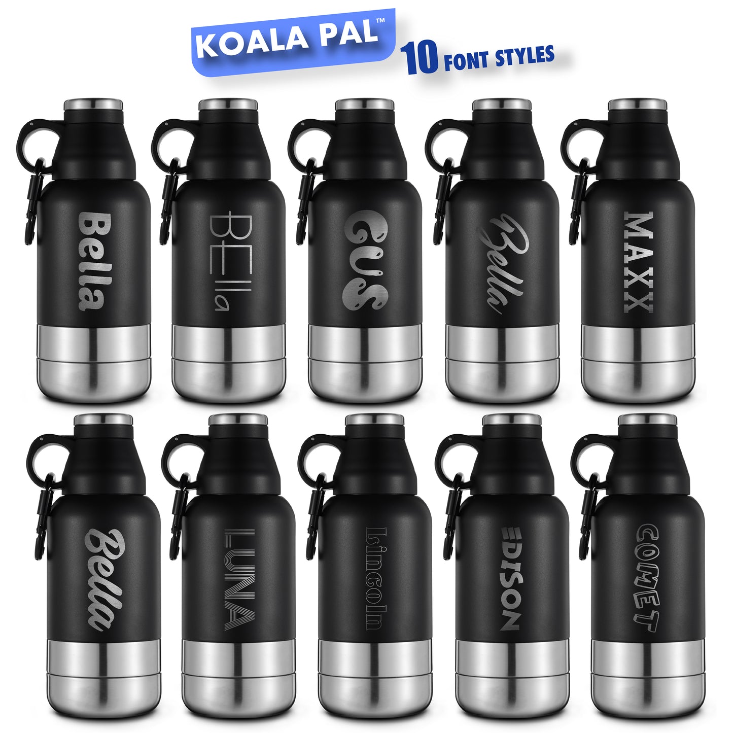 Personalized 32oz Midnight Black
