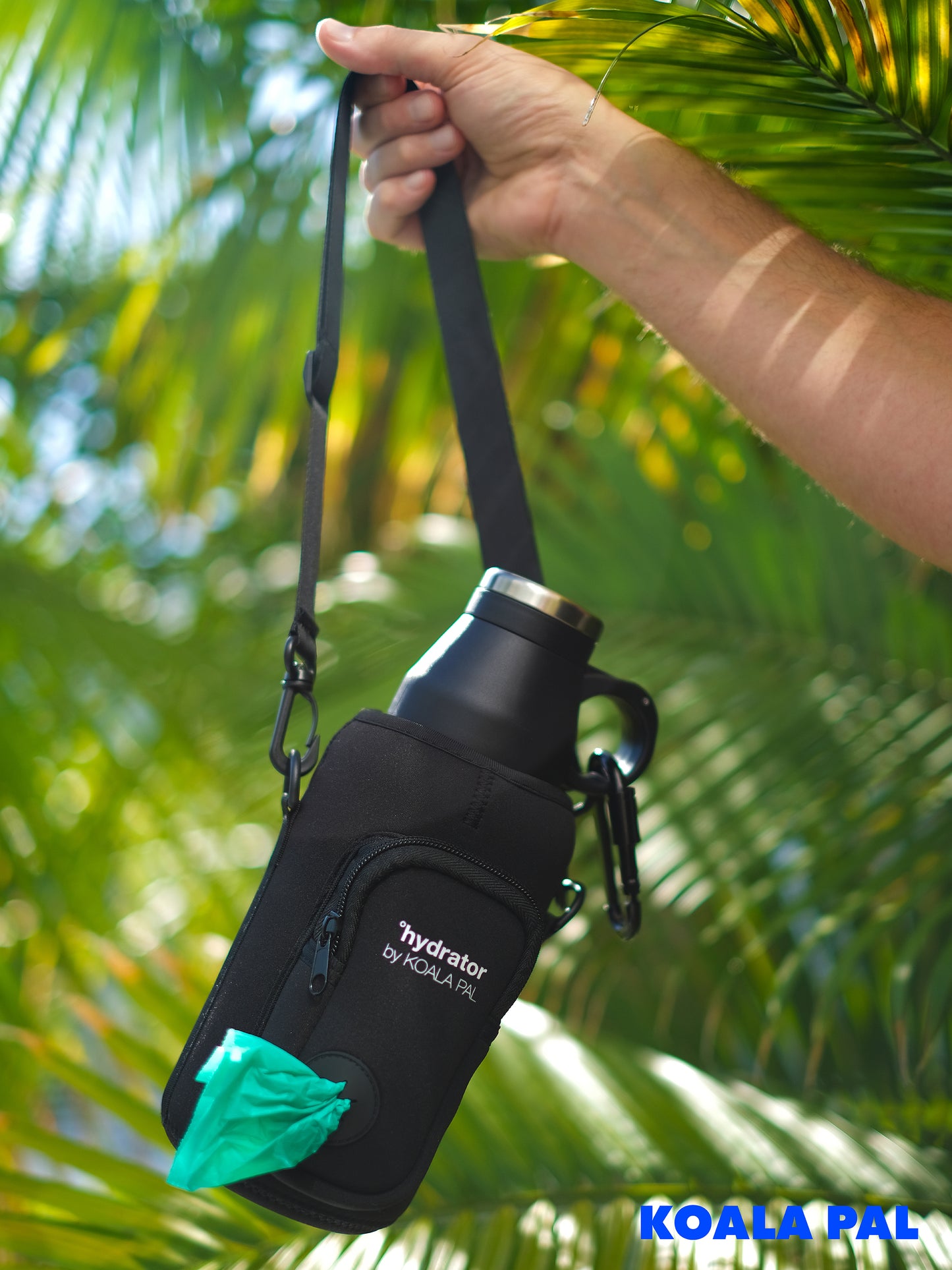 Neoprene Bottle Carrier + Shoulder Strap