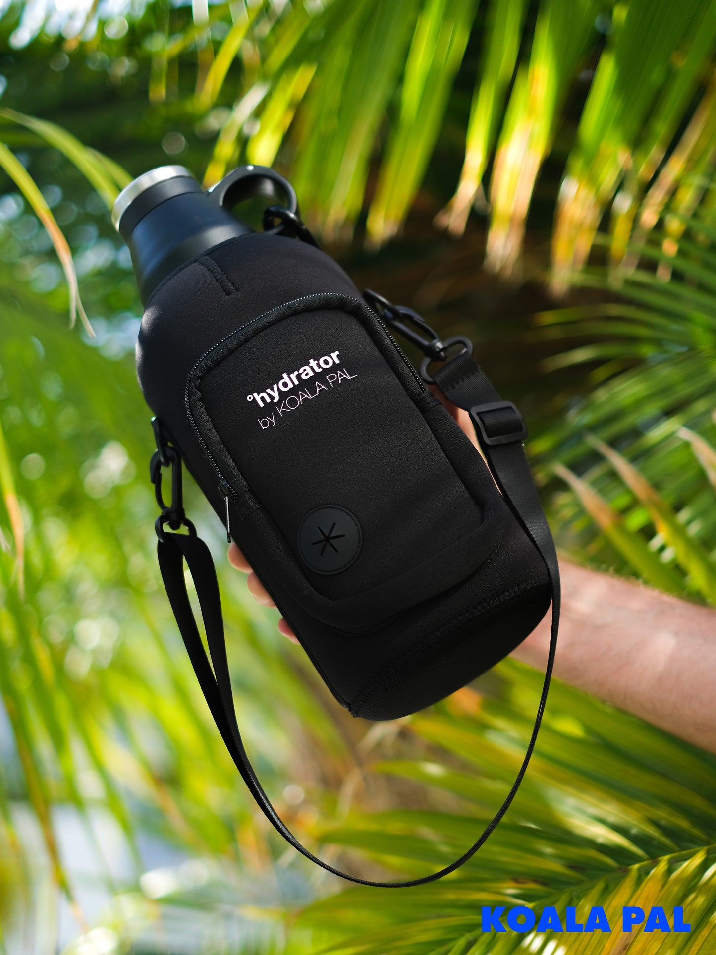 Neoprene Bottle Carrier + Shoulder Strap