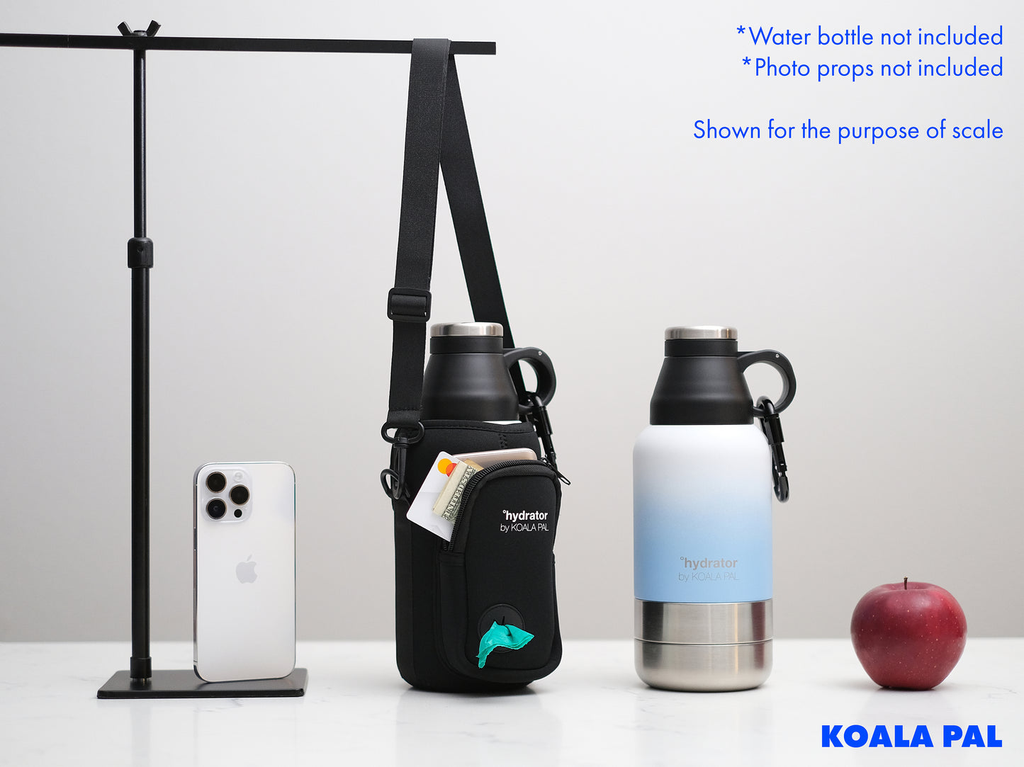 Neoprene Bottle Carrier + Shoulder Strap