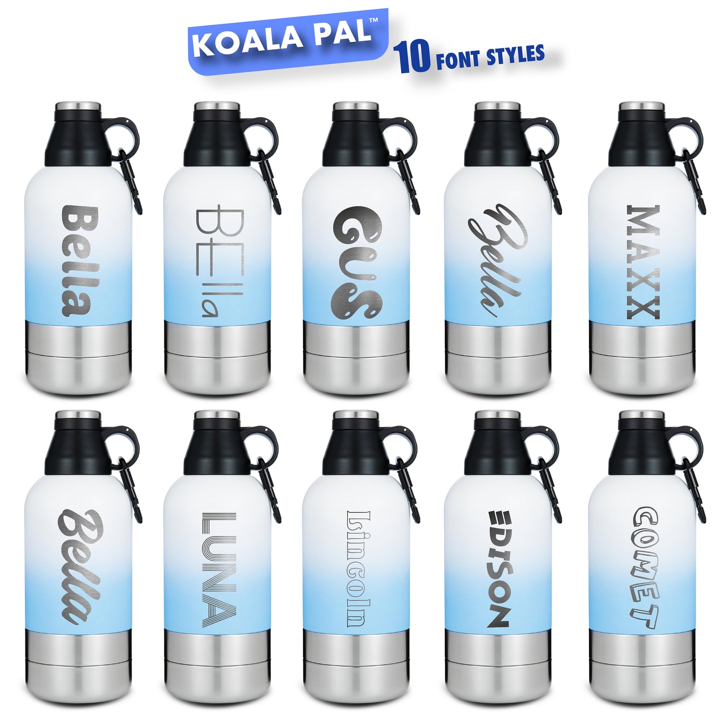 Personalized 64oz Ombre Blue