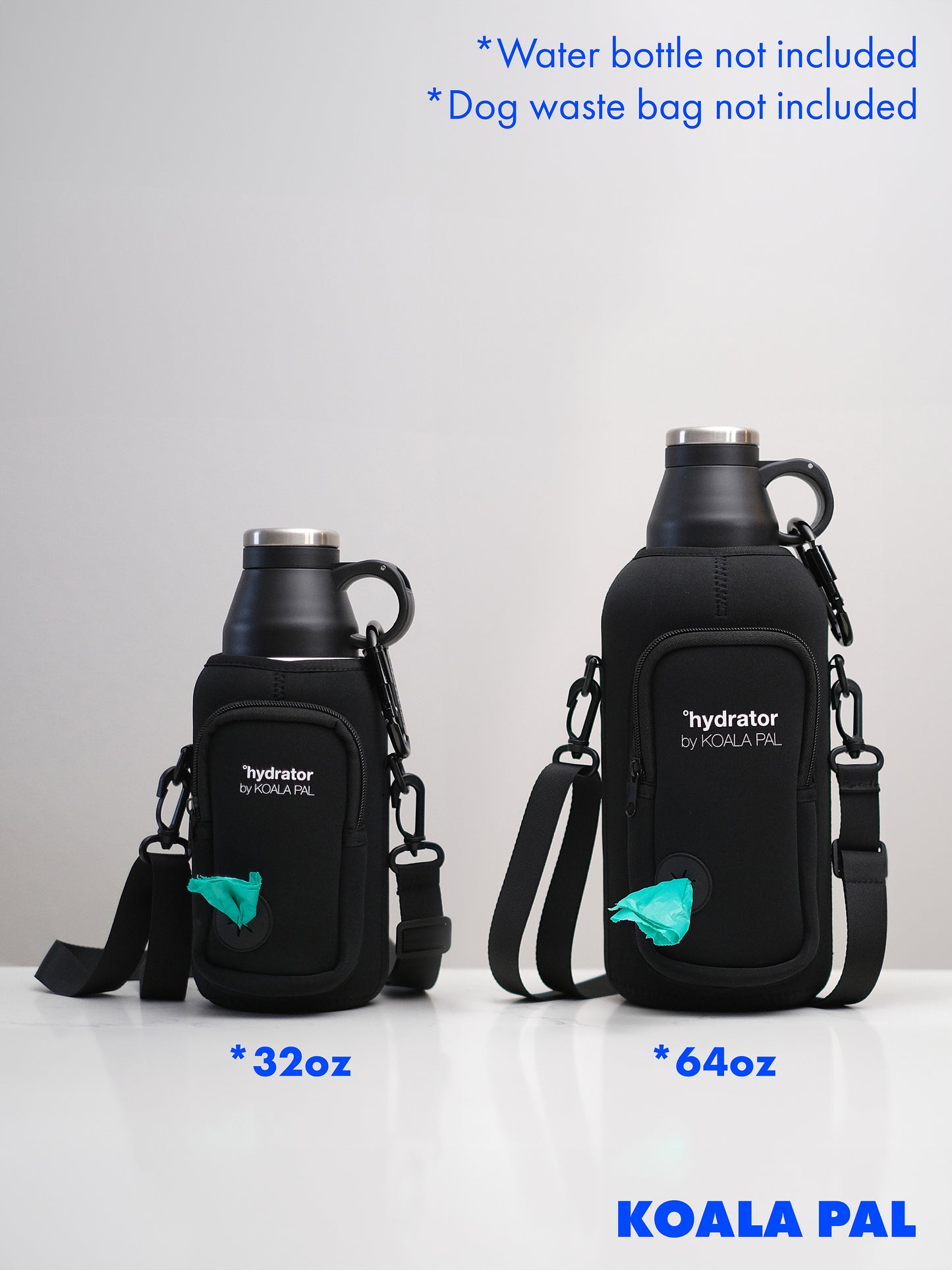 Neoprene Bottle Carrier + Shoulder Strap